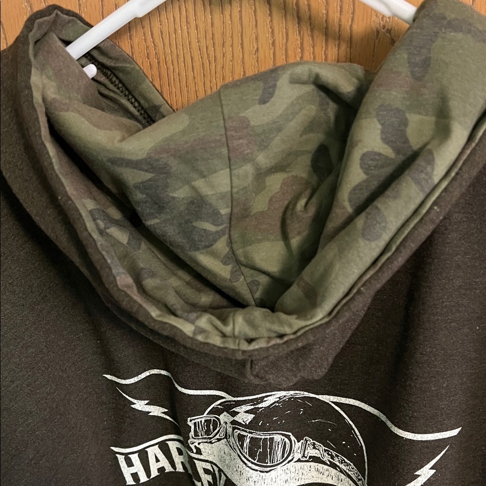 Harley-Davidson Green Zip-Up Hoodie - Picture 4 of 4